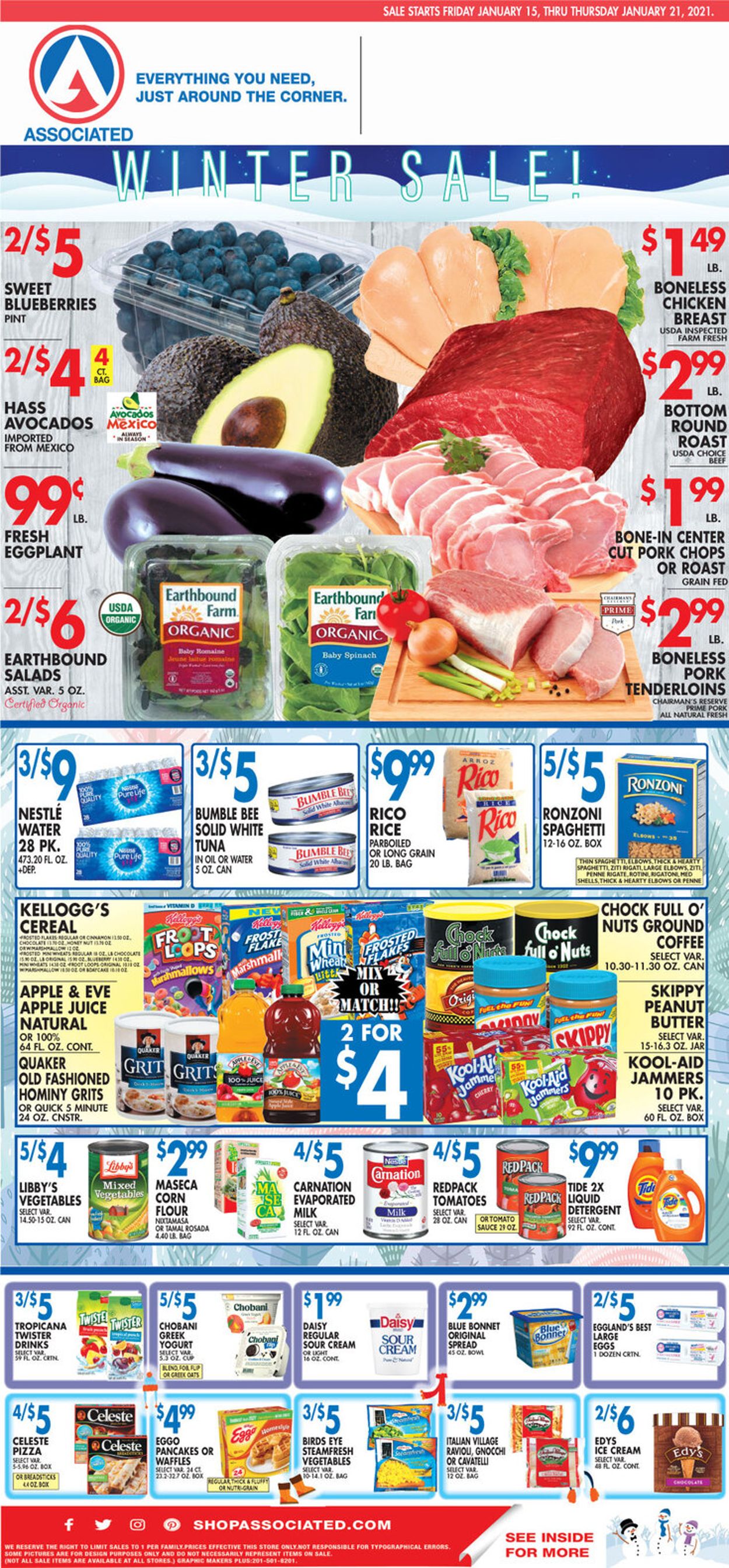 Associated Supermarkets Weekly Ad Circular - valid 01/15-01/21/2021