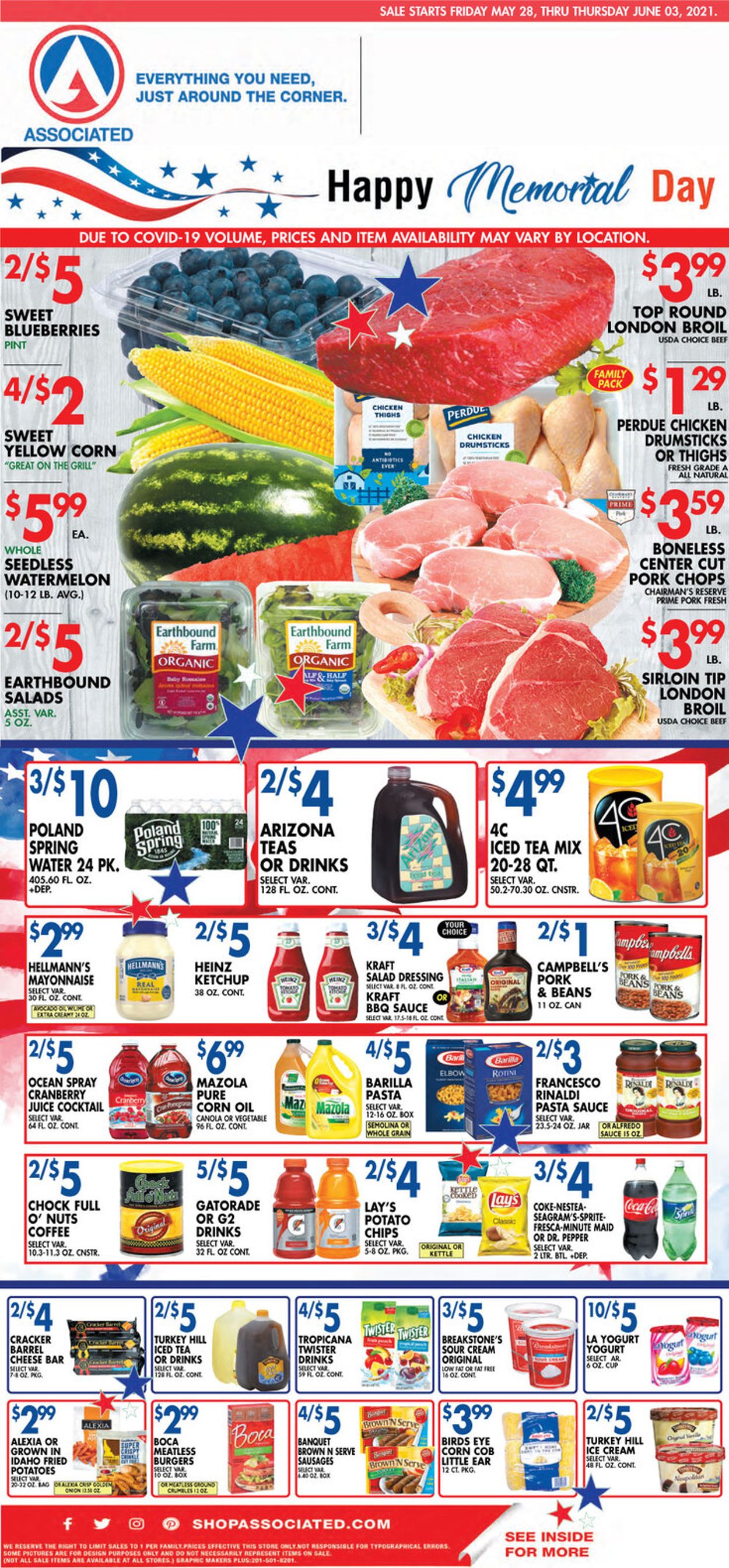Associated Supermarkets Weekly Ad Circular - valid 05/28-06/03/2021