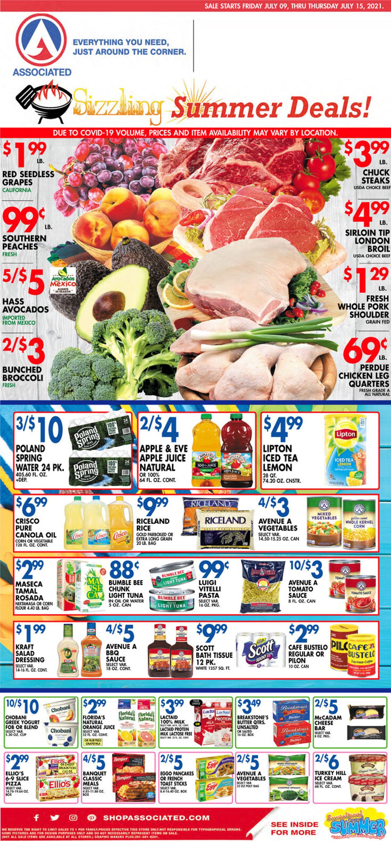 Associated Supermarkets Weekly Ad Circular - valid 07/09-07/15/2021