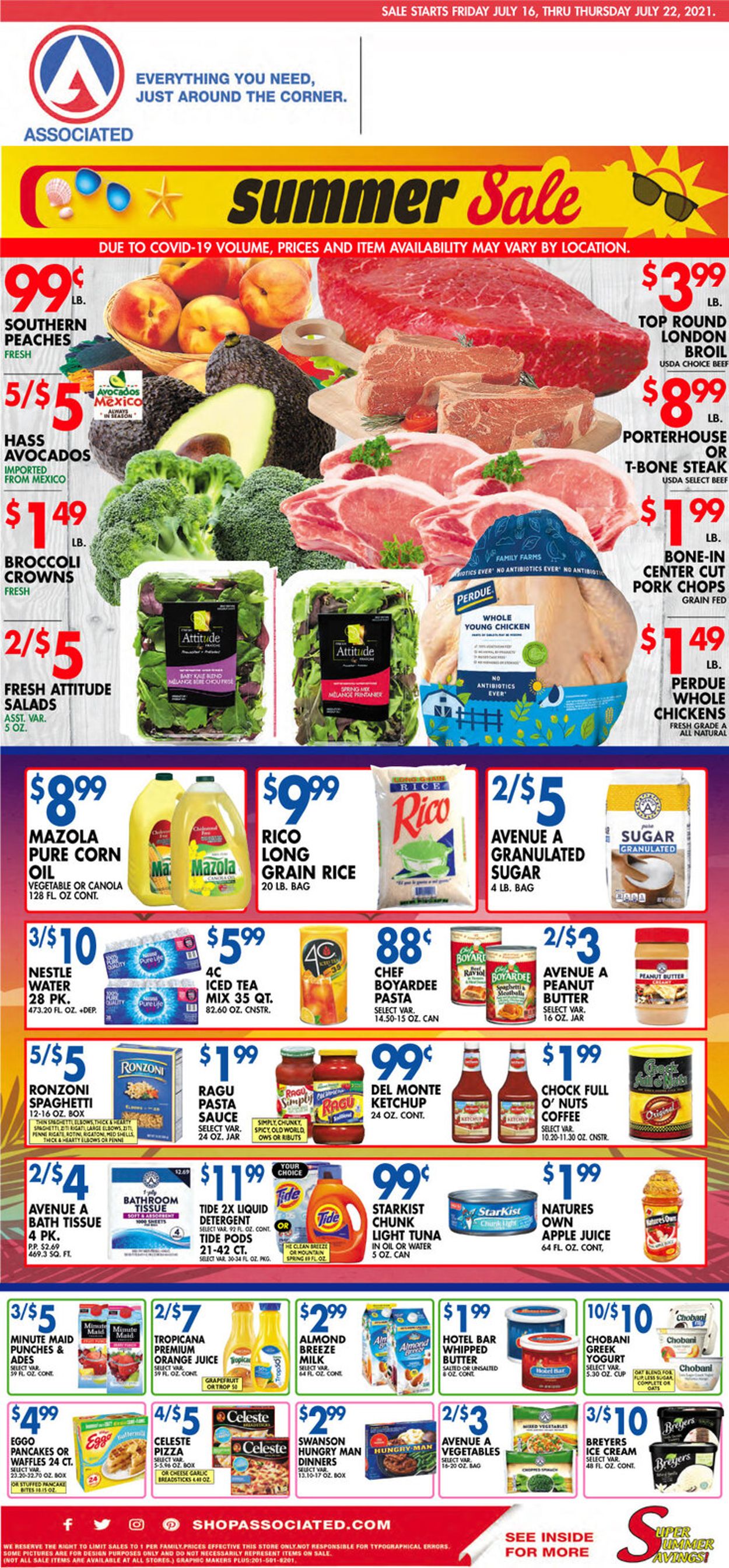 Associated Supermarkets Weekly Ad Circular - valid 07/16-07/22/2021