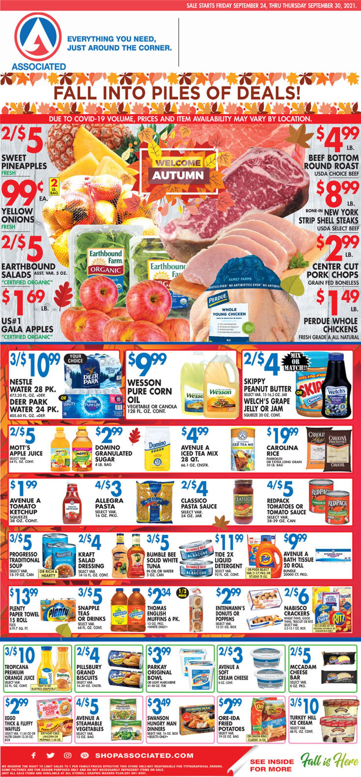 Associated Supermarkets Weekly Ad Circular - valid 09/24-09/30/2021