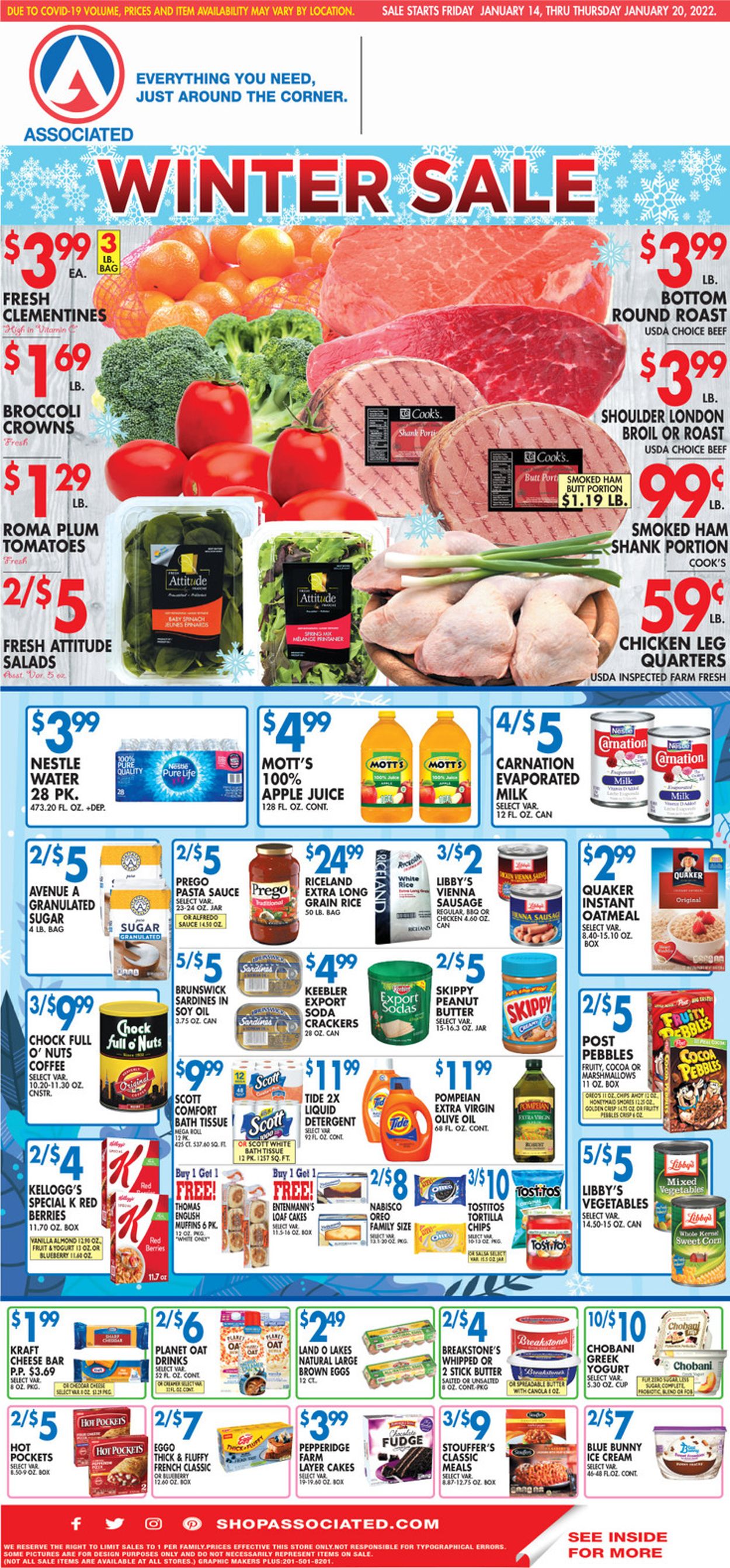 Associated Supermarkets Weekly Ad Circular - valid 01/14-01/20/2022