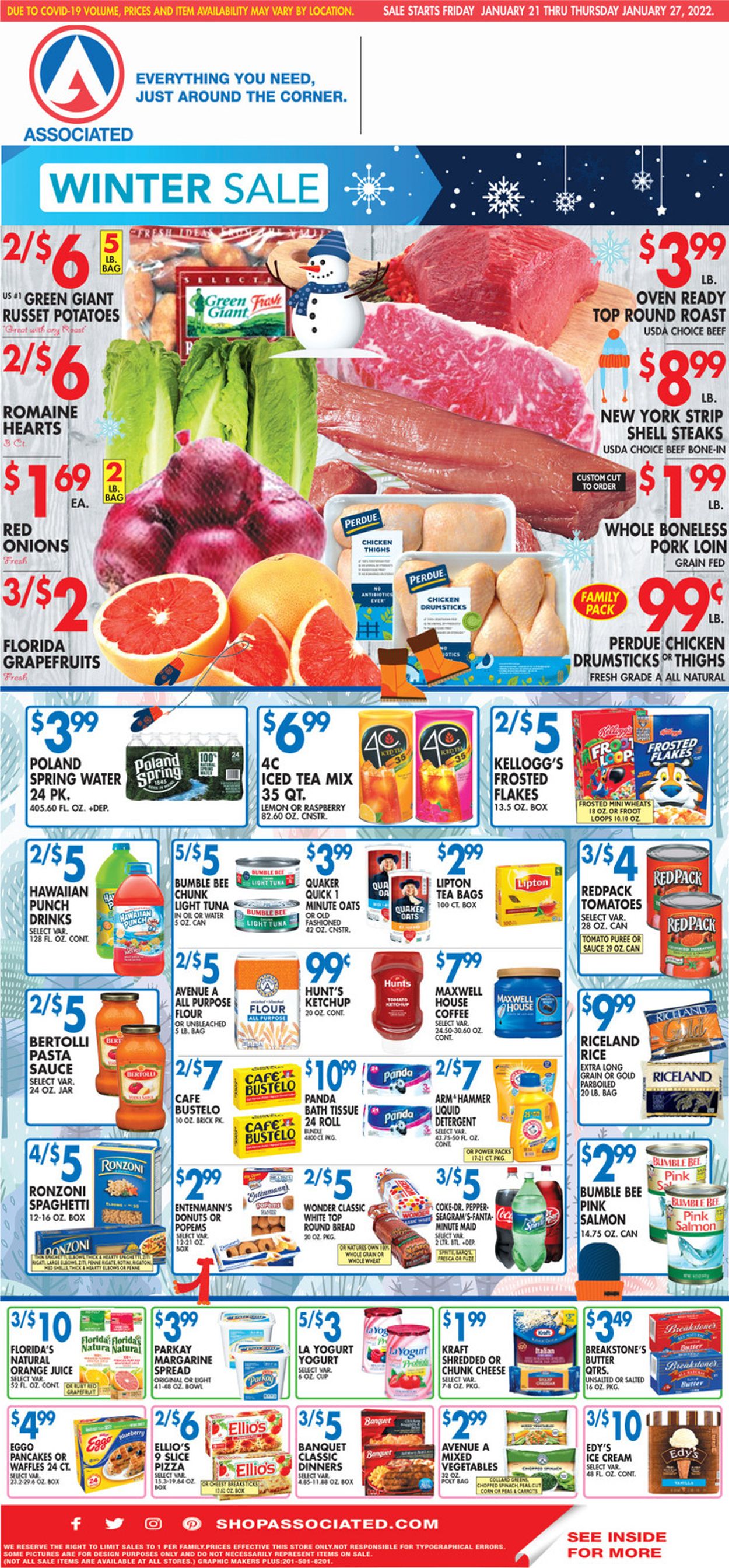 Associated Supermarkets Weekly Ad Circular - valid 01/21-01/27/2022