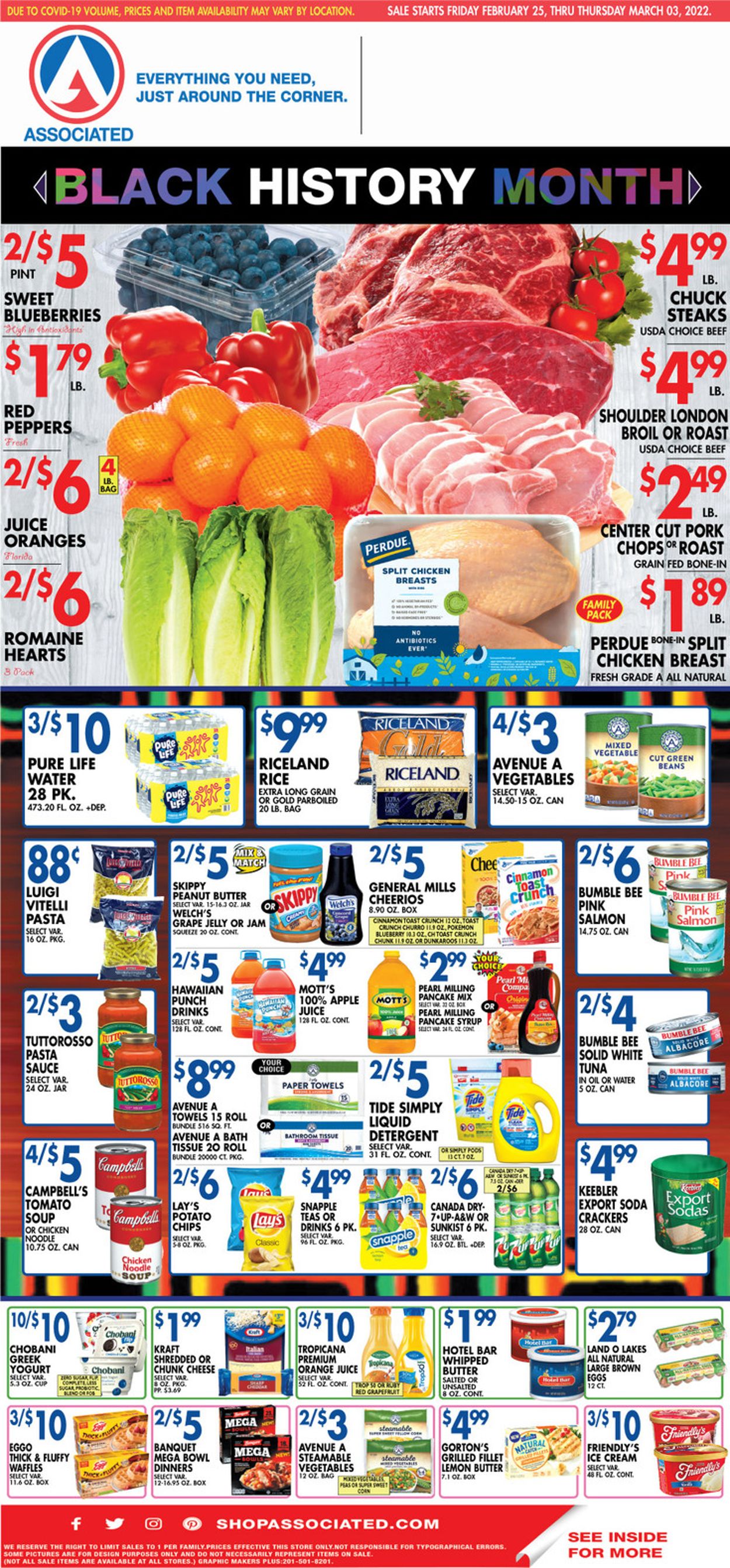 Associated Supermarkets Weekly Ad Circular - valid 02/25-03/03/2022