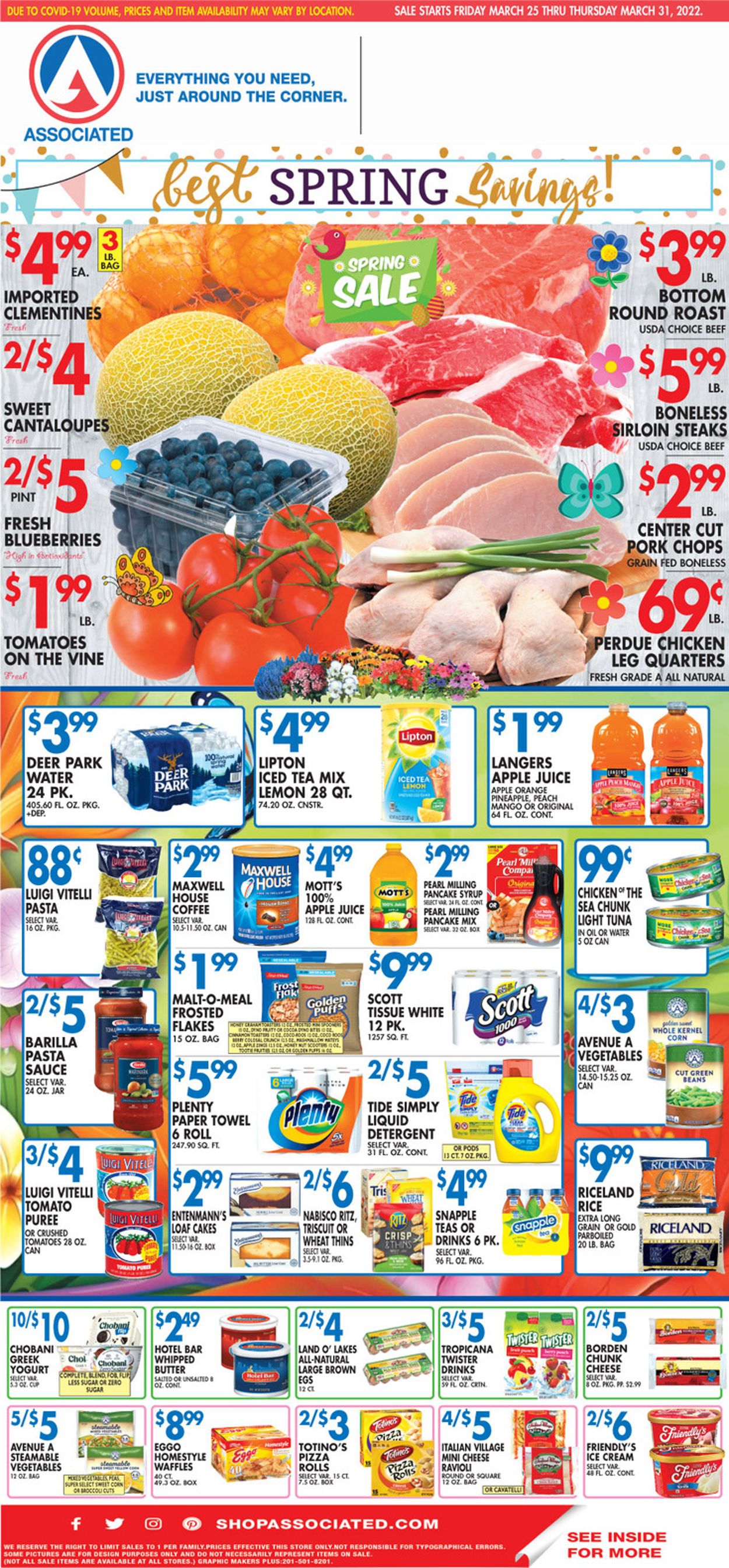 Associated Supermarkets Weekly Ad Circular - valid 03/25-03/31/2022