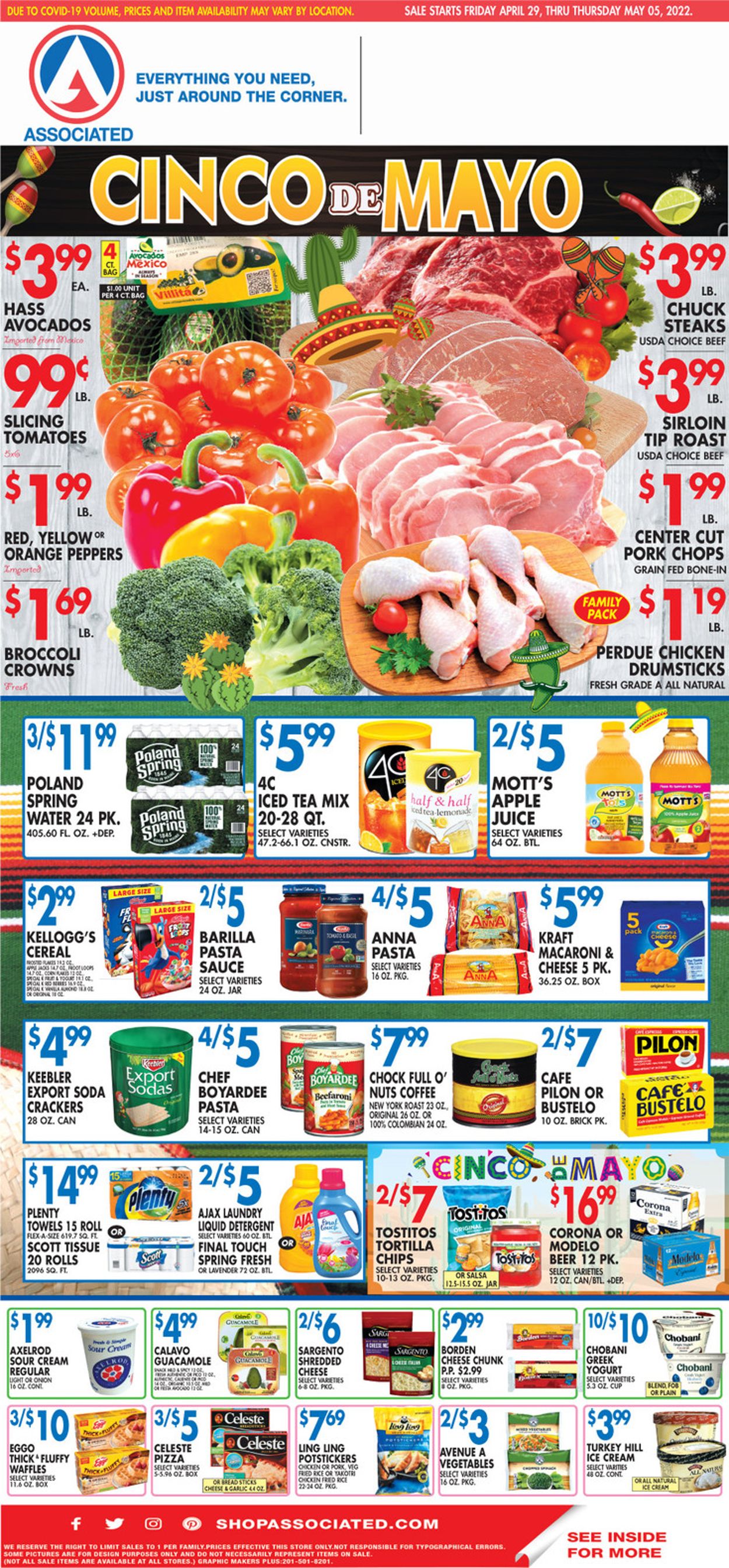 Associated Supermarkets Weekly Ad Circular - valid 04/29-05/05/2022