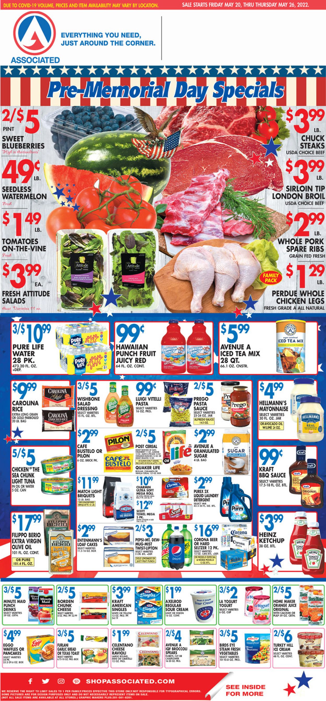 Associated Supermarkets Weekly Ad Circular - valid 05/20-05/26/2022