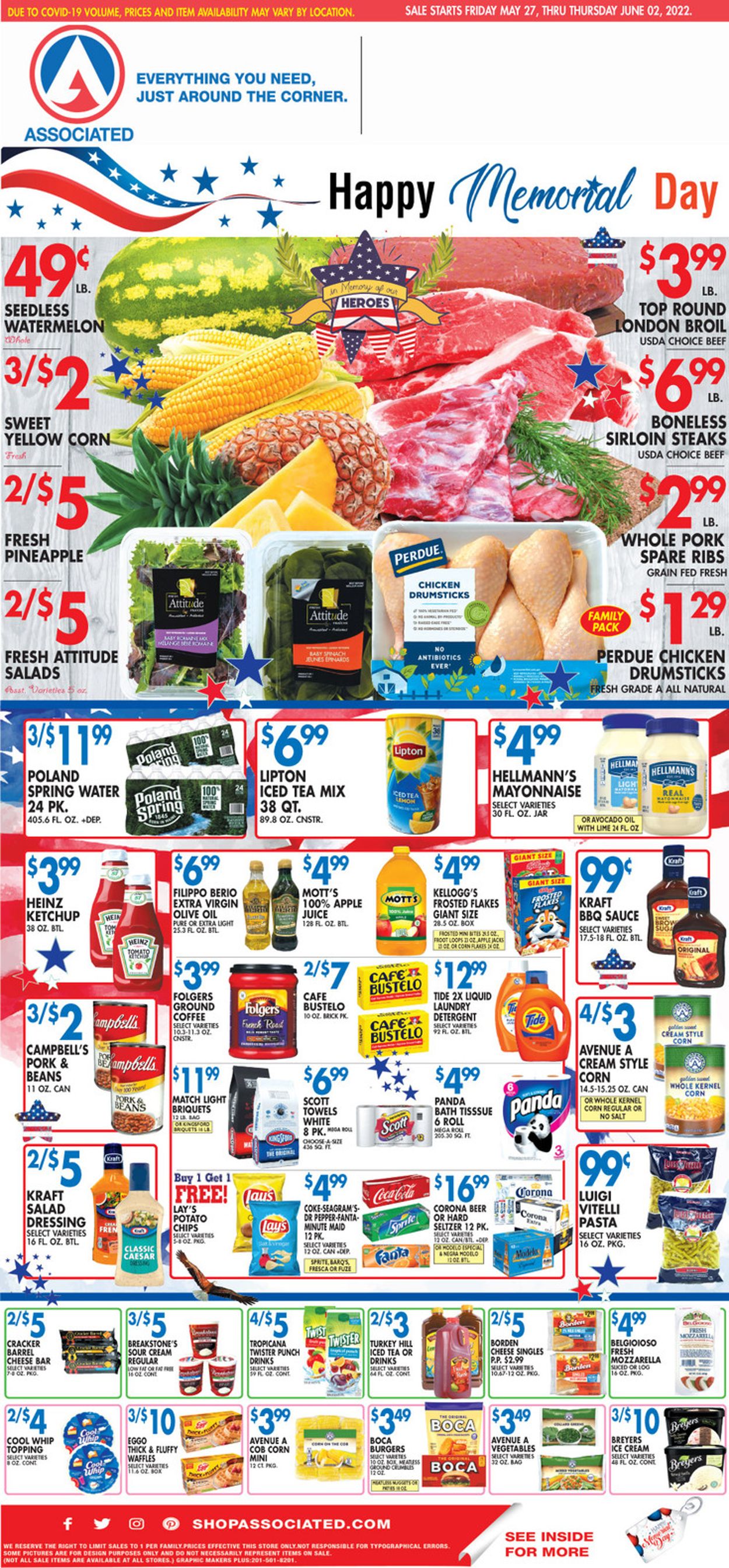Associated Supermarkets Weekly Ad Circular - valid 05/27-06/02/2022