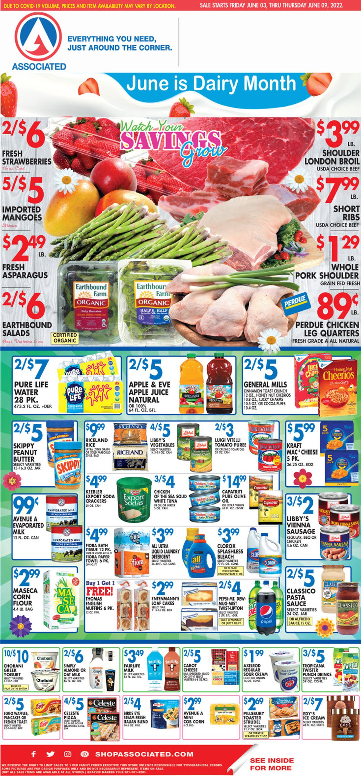 Associated Supermarkets Weekly Ad Circular - valid 06/03-06/09/2022