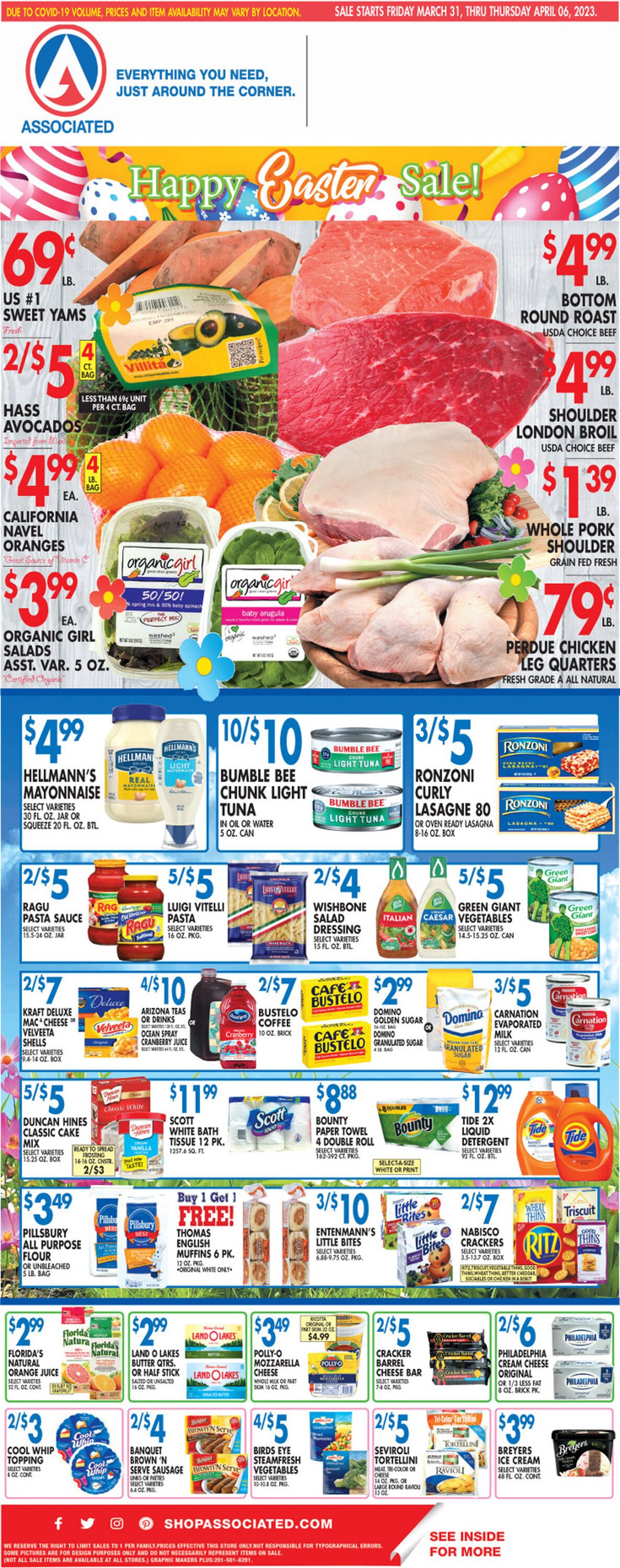Associated Supermarkets Weekly Ad Circular - valid 03/31-04/06/2023