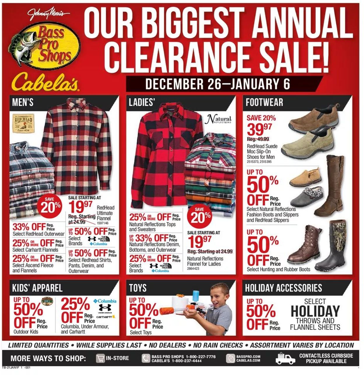 Bass Pro Annual Clearance Sale! Weekly Ad Circular - valid 12/26-01/06/2021