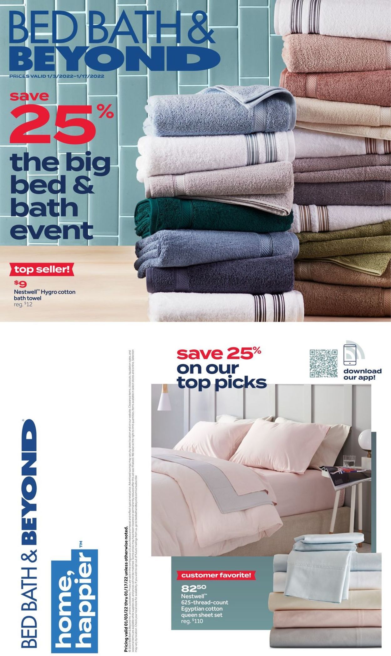 Bed Bath and Beyond Weekly Ad Circular - valid 01/03-01/17/2022