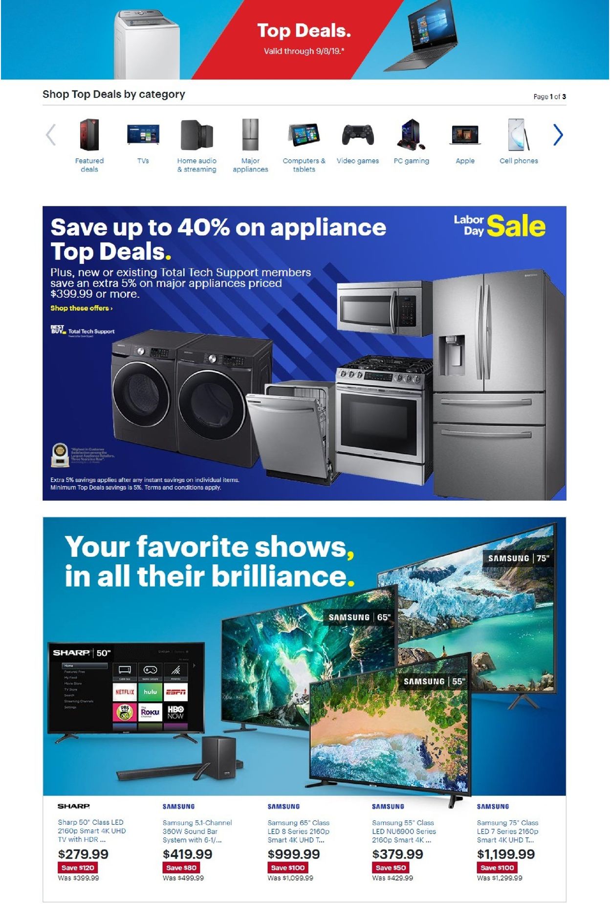 Best Buy Weekly Ad Circular - valid 09/03-09/08/2019