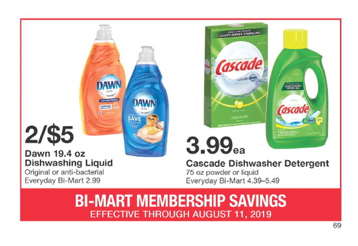 Bi-Mart Weekly Ad Circular - valid 08/01-08/11/2019 (Page 74)