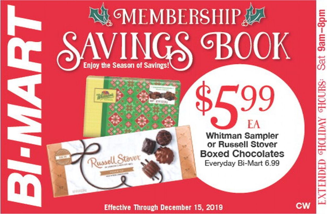 Bi-Mart - Christmas Ad 2019 Weekly Ad Circular - valid 12/09-12/15/2019
