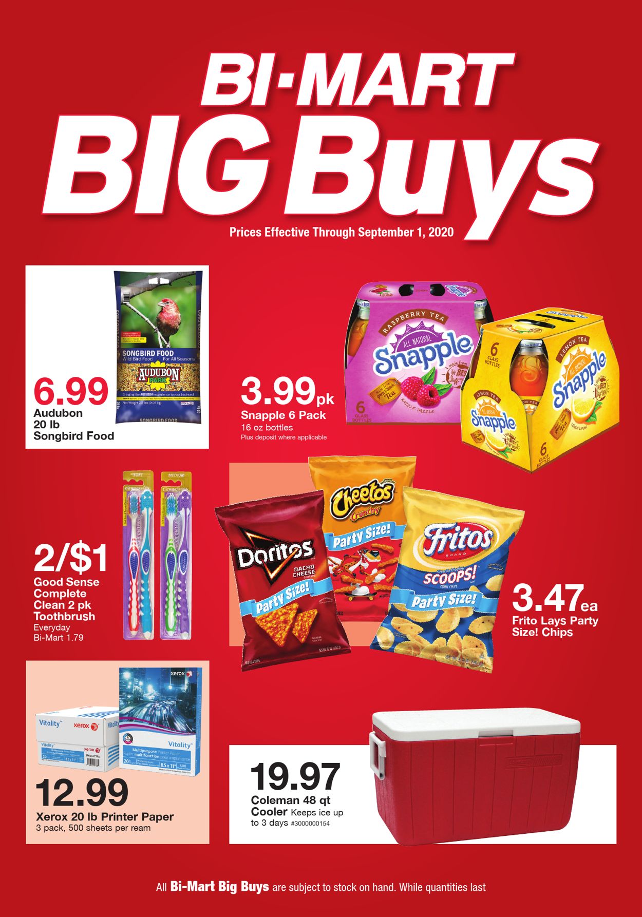 Bi-Mart Weekly Ad Circular - valid 08/19-09/01/2020