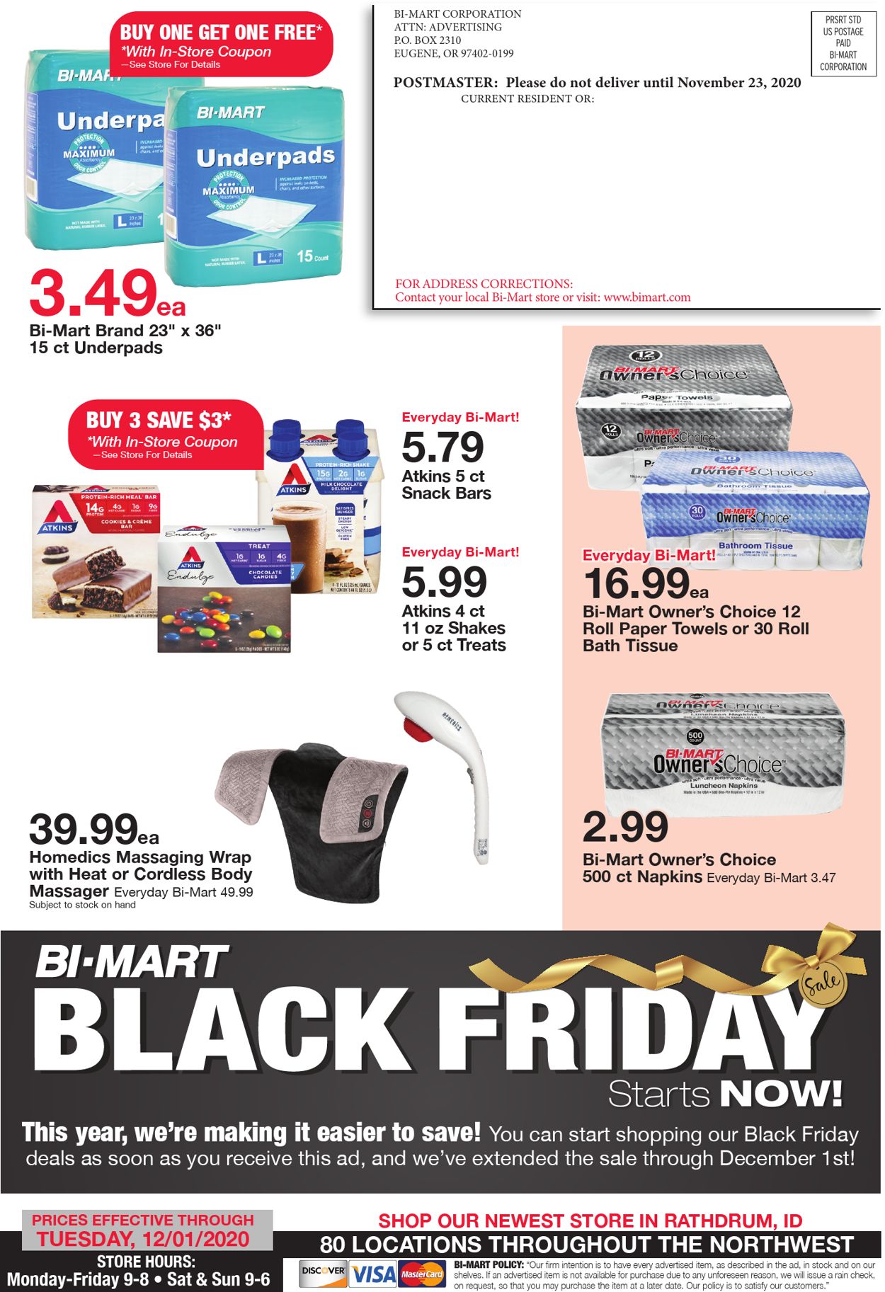 Bi-Mart Black Friday 2020 Weekly Ad Circular - valid 11/24-12/01/2020 (Page 16)