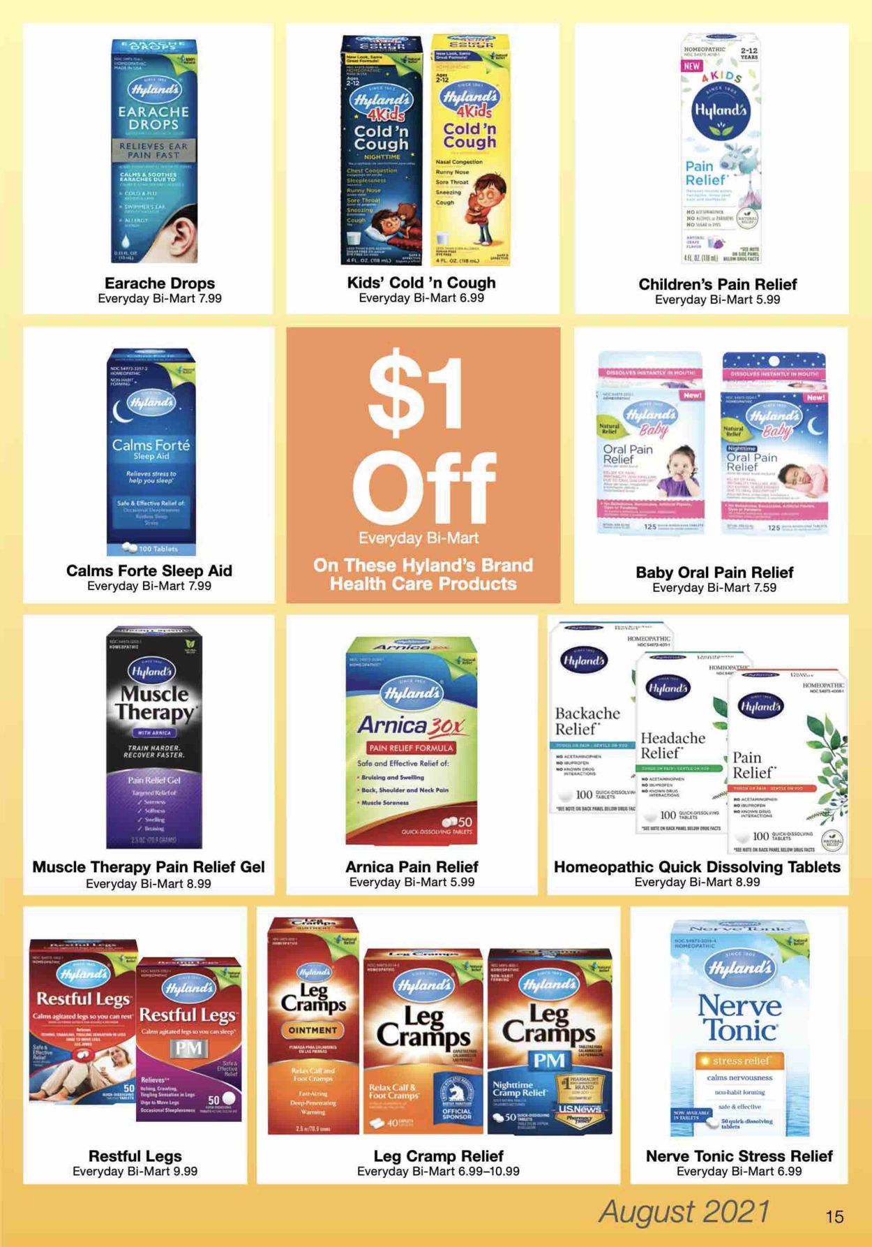 Bi-Mart Weekly Ad Circular - valid 08/01-08/31/2021 (Page 15)