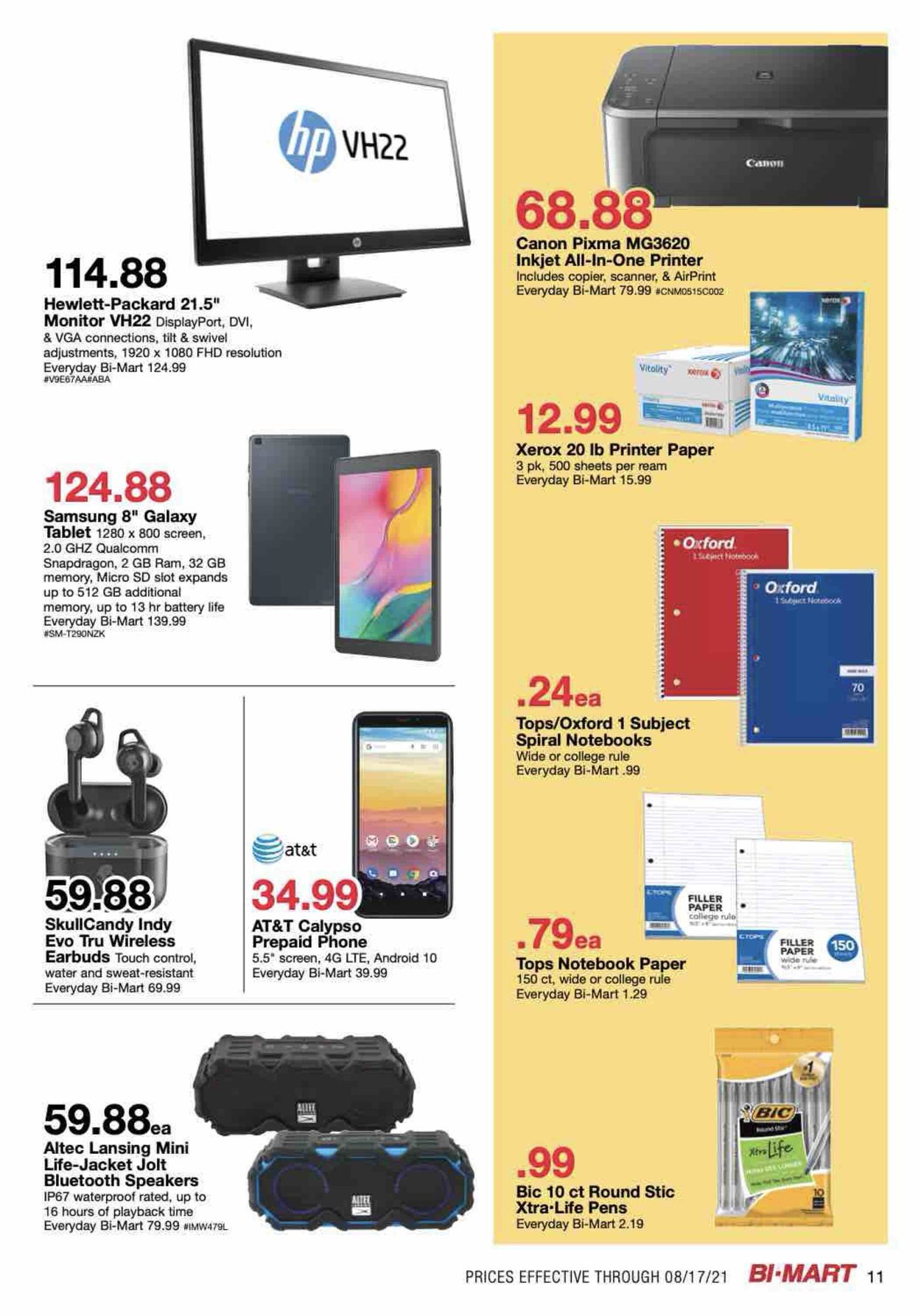Bi-Mart Weekly Ad Circular - valid 08/03-08/17/2021 (Page 11)