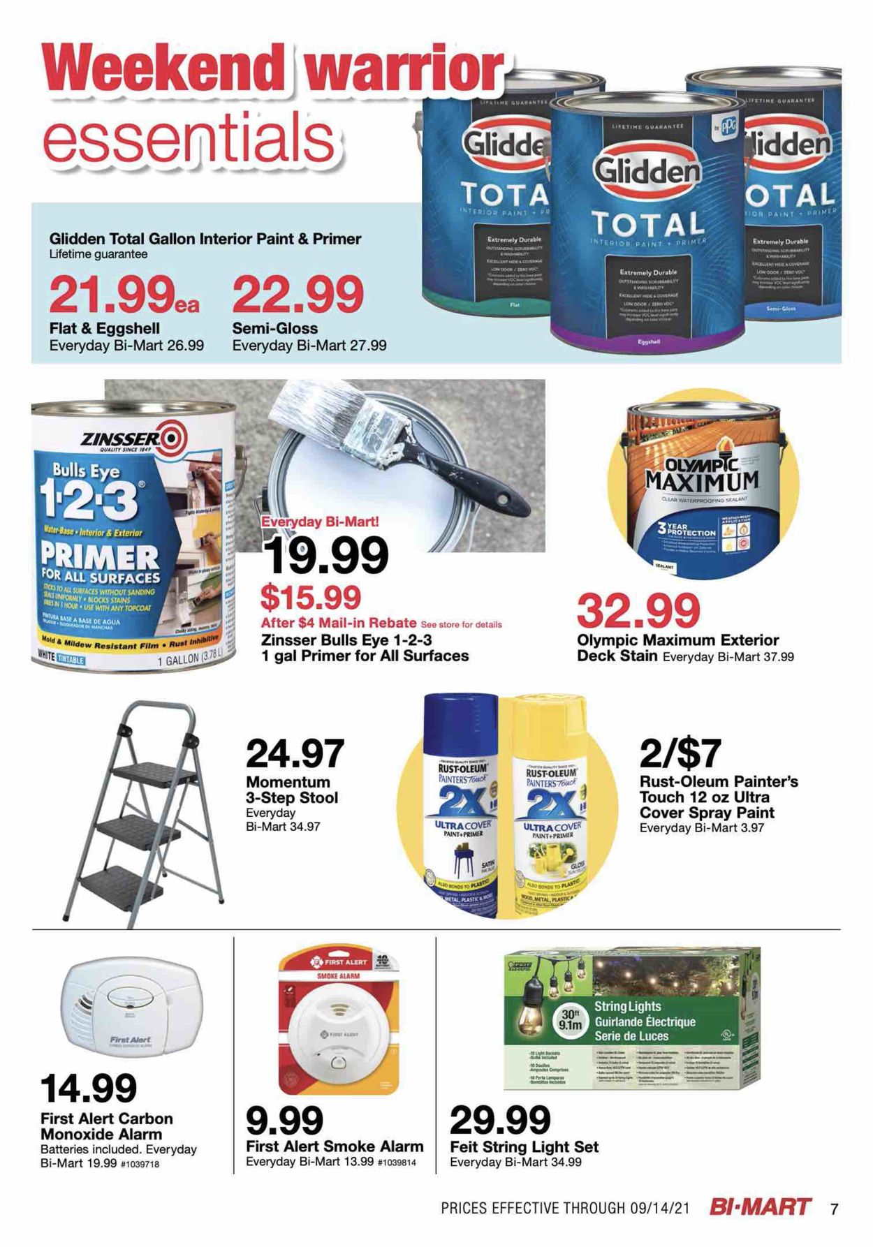 Bi-Mart Weekly Ad Circular - valid 08/31-09/14/2021 (Page 7)