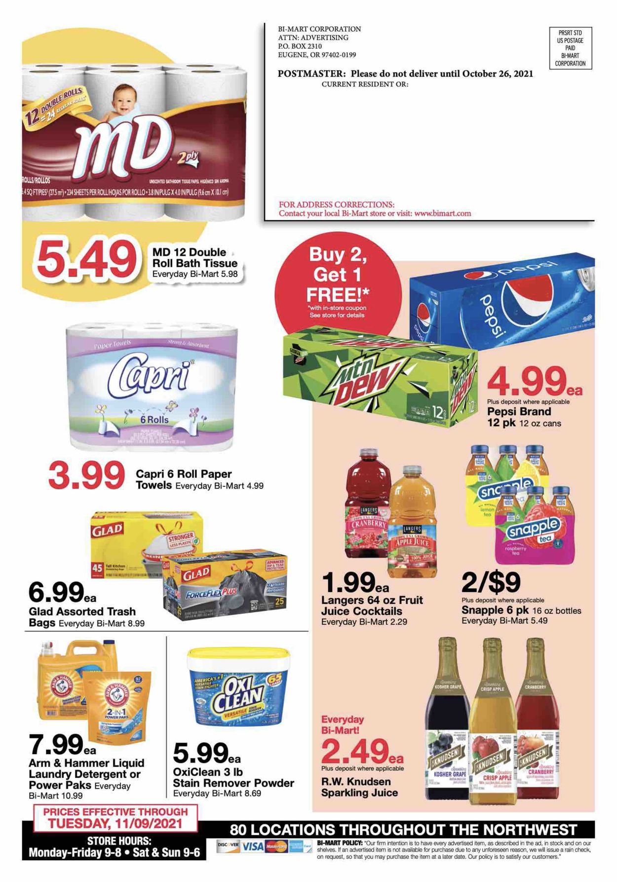 Bi-Mart Weekly Ad Circular - valid 10/26-11/09/2021 (Page 16)