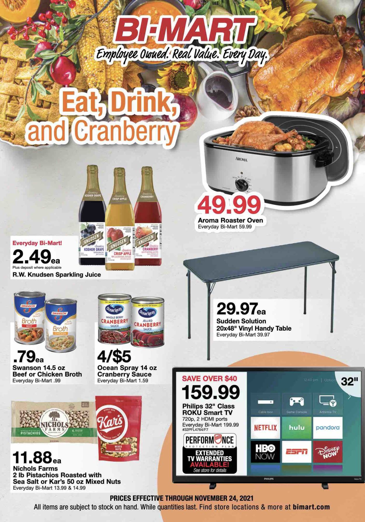 Bi-Mart Weekly Ad Circular - valid 11/10-11/24/2021