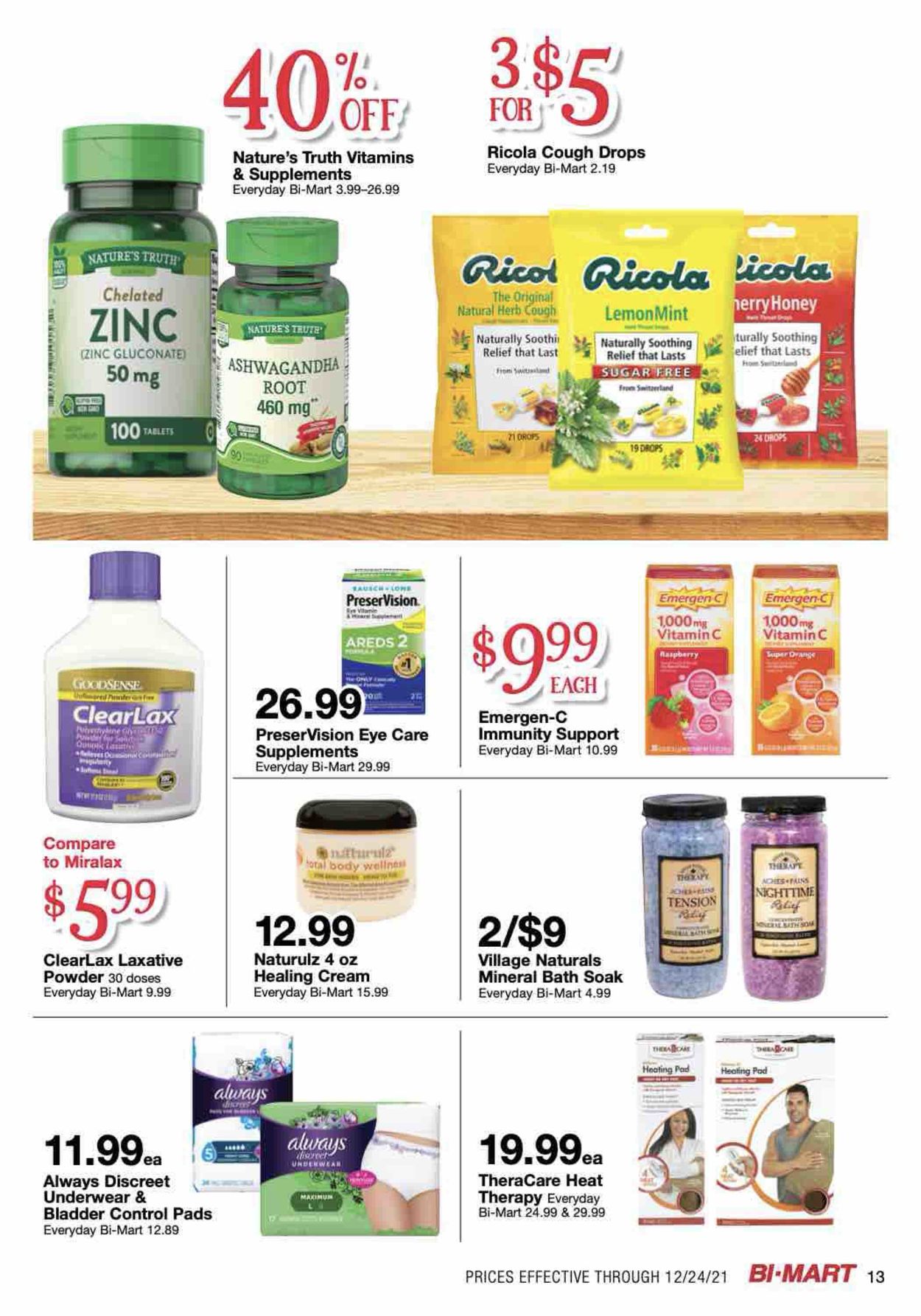 Bi-Mart HOLIDAY 2021 Weekly Ad Circular - valid 12/14-12/24/2021 (Page 13)