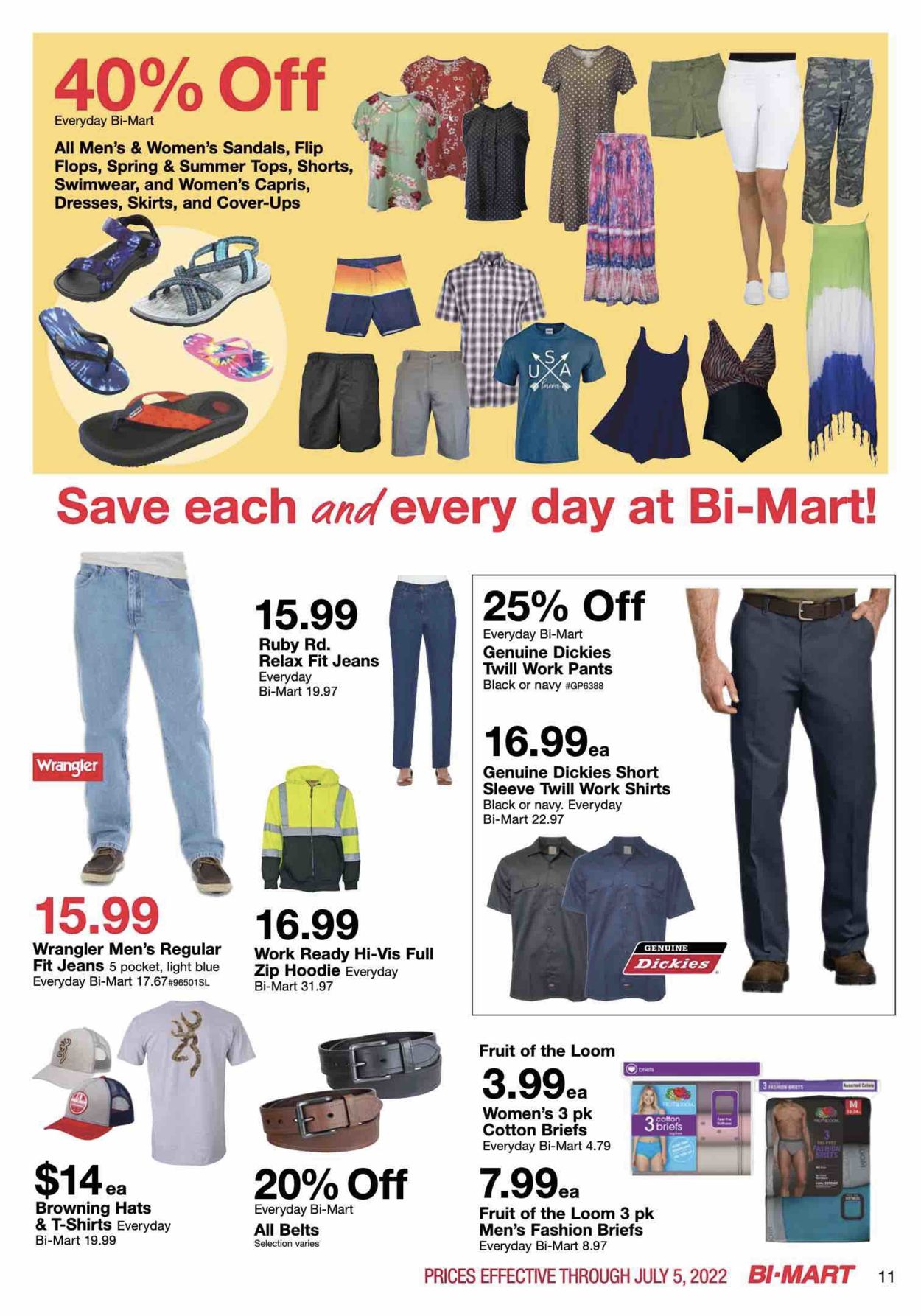 Bi-Mart Weekly Ad Circular - valid 06/21-07/05/2022 (Page 11)