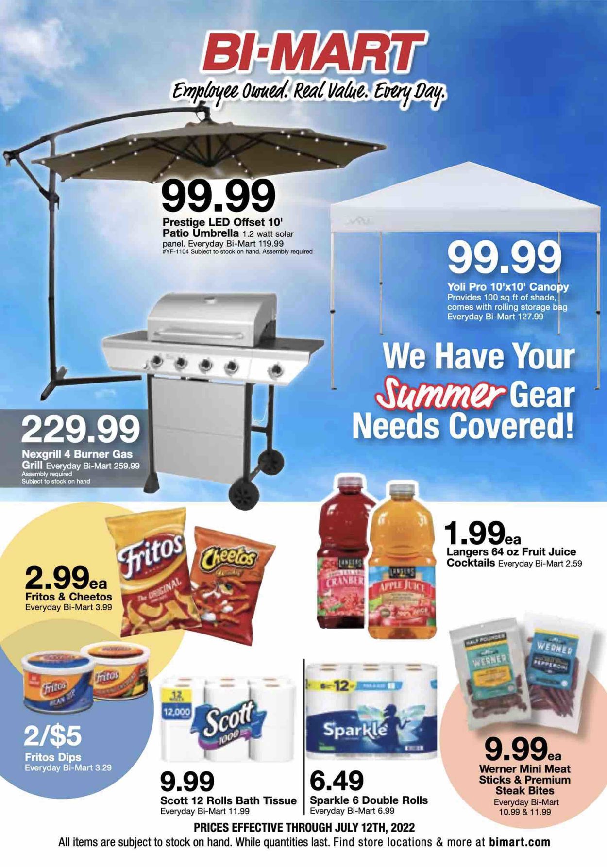 Bi-Mart Weekly Ad Circular - valid 07/06-07/12/2022