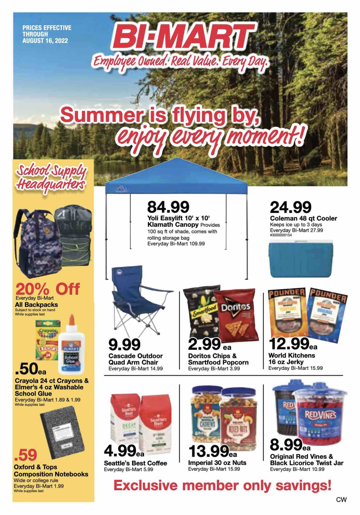 Bi-Mart Weekly Ad Circular - valid 08/02-08/16/2022