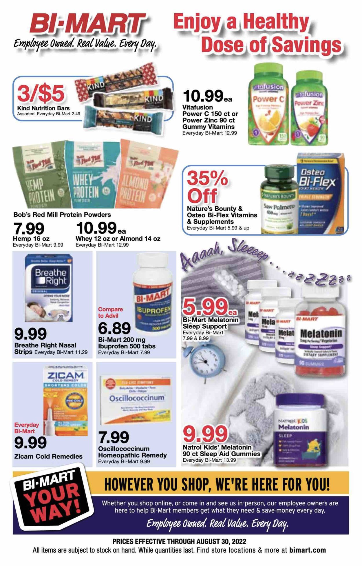 Bi-Mart Weekly Ad Circular - valid 08/17-08/30/2022
