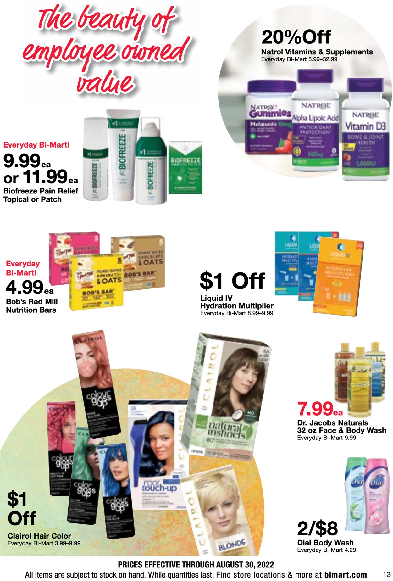 Bi-Mart Weekly Ad Circular - valid 08/17-08/30/2022 (Page 13)