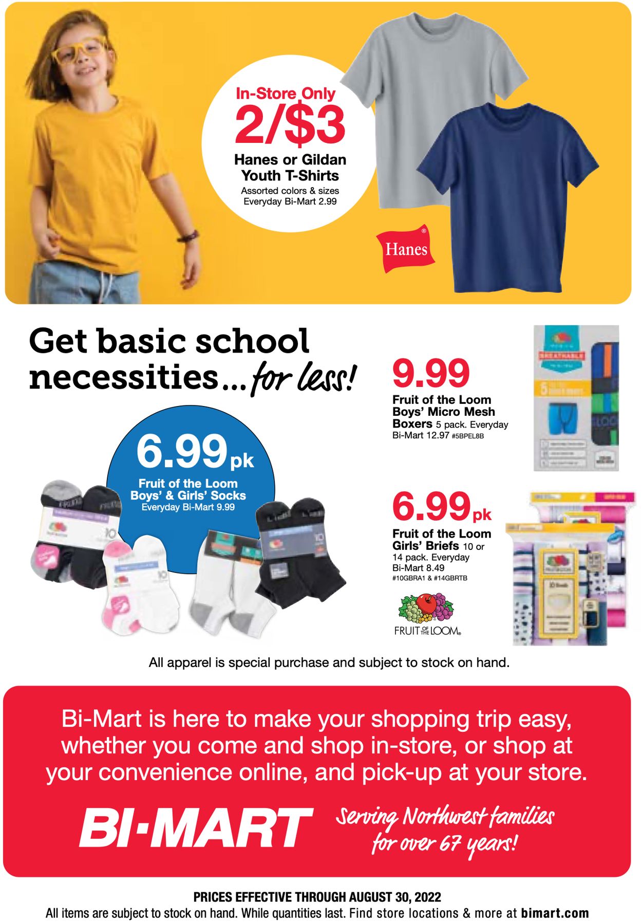 Bi-Mart Weekly Ad Circular - valid 08/17-08/30/2022 (Page 3)