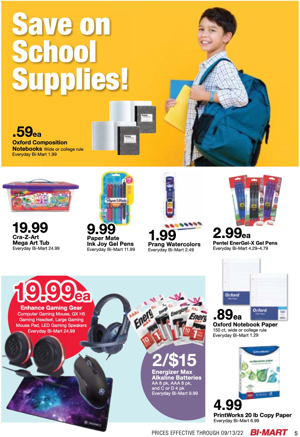 Bi-Mart Weekly Ad Circular - valid 08/30-09/13/2022 (Page 5)