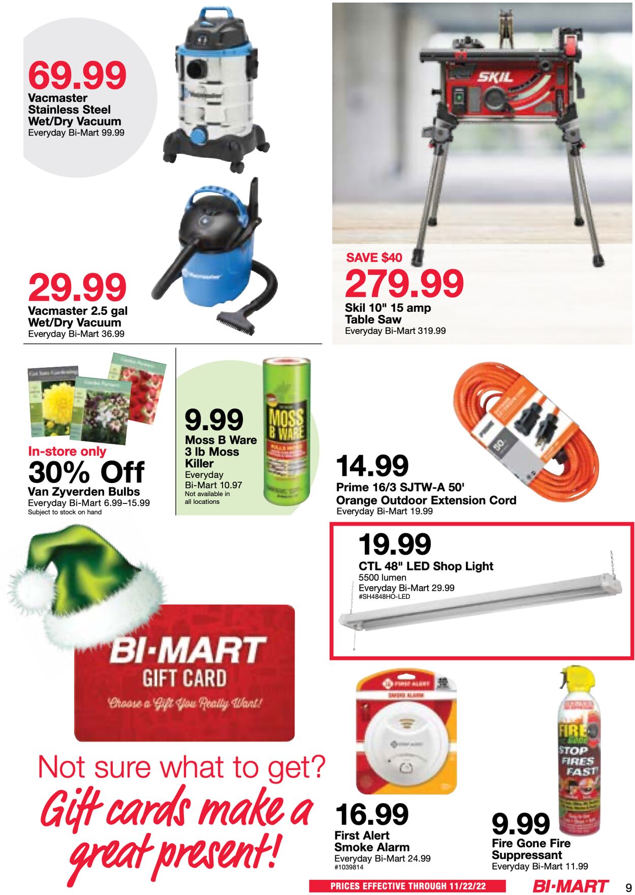 Bi-Mart Weekly Ad Circular - valid 11/08-11/16/2022 (Page 9)