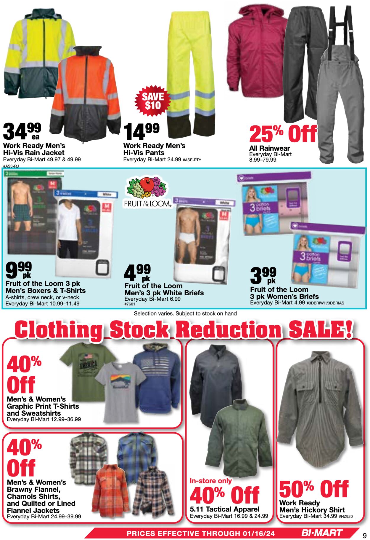 Bi-Mart Weekly Ad Circular - valid 01/02-01/09/2024 (Page 9)