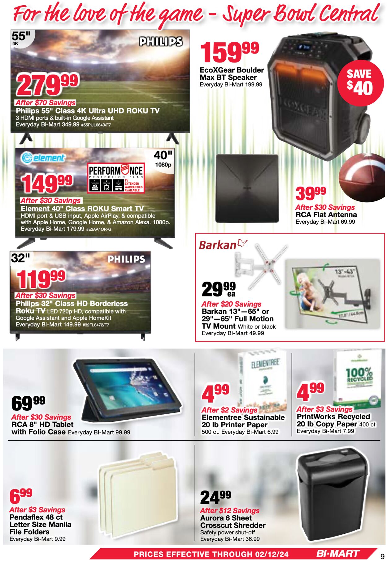 Bi-Mart Weekly Ad Circular - valid 01/30-02/06/2024 (Page 9)