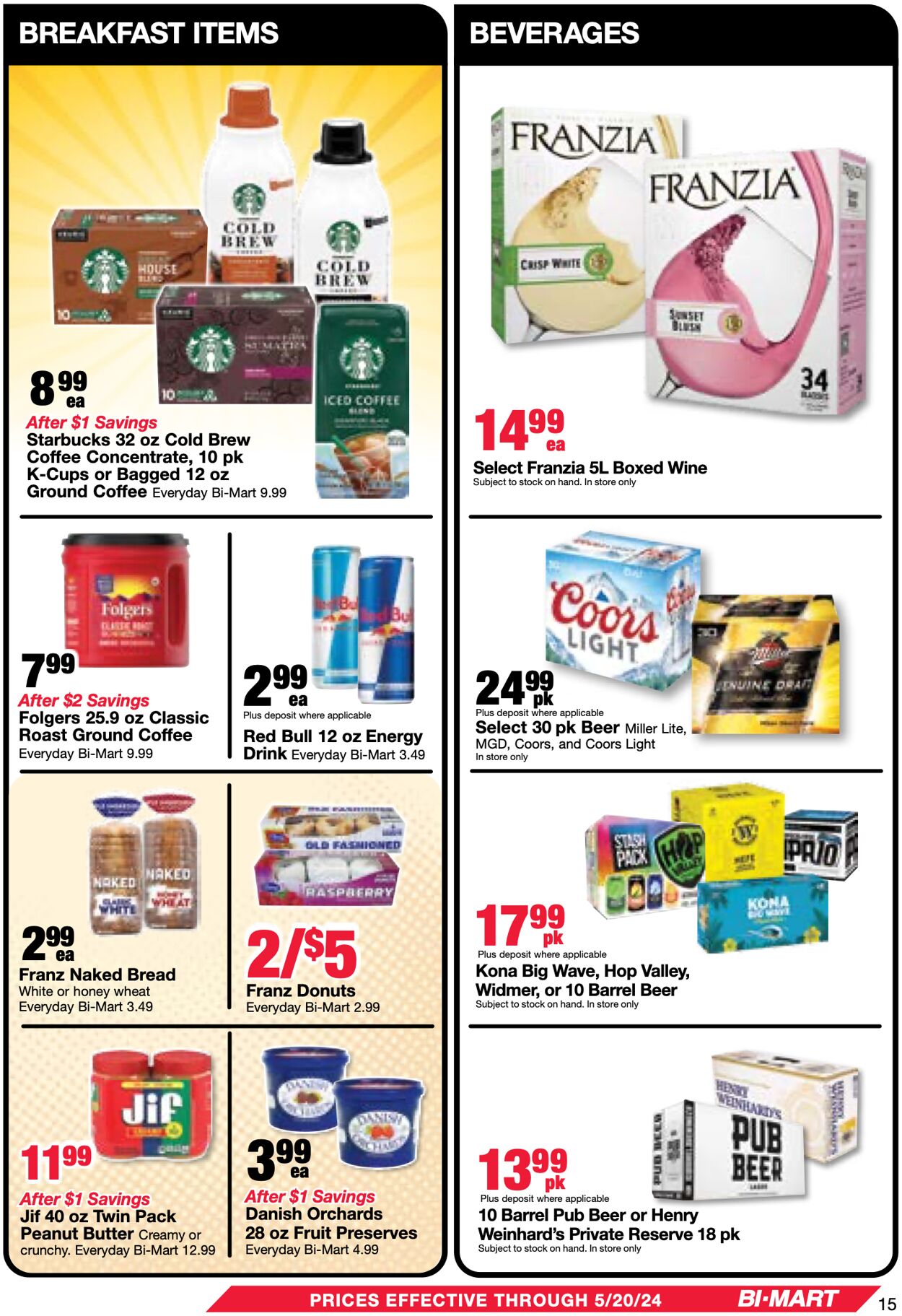 Bi-Mart Weekly Ad Circular - valid 05/07-05/14/2024 (Page 15)