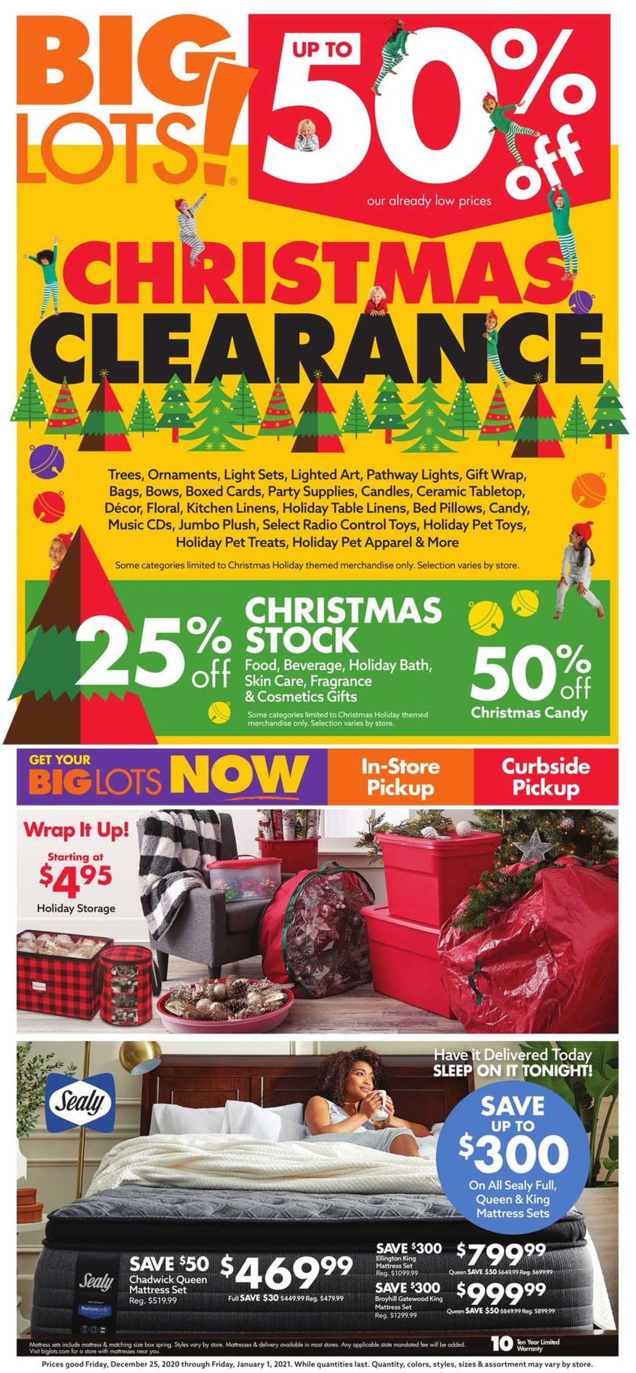 Big Lots Christmas Clearance 2020 Weekly Ad Circular - valid 12/25-01/01/2021