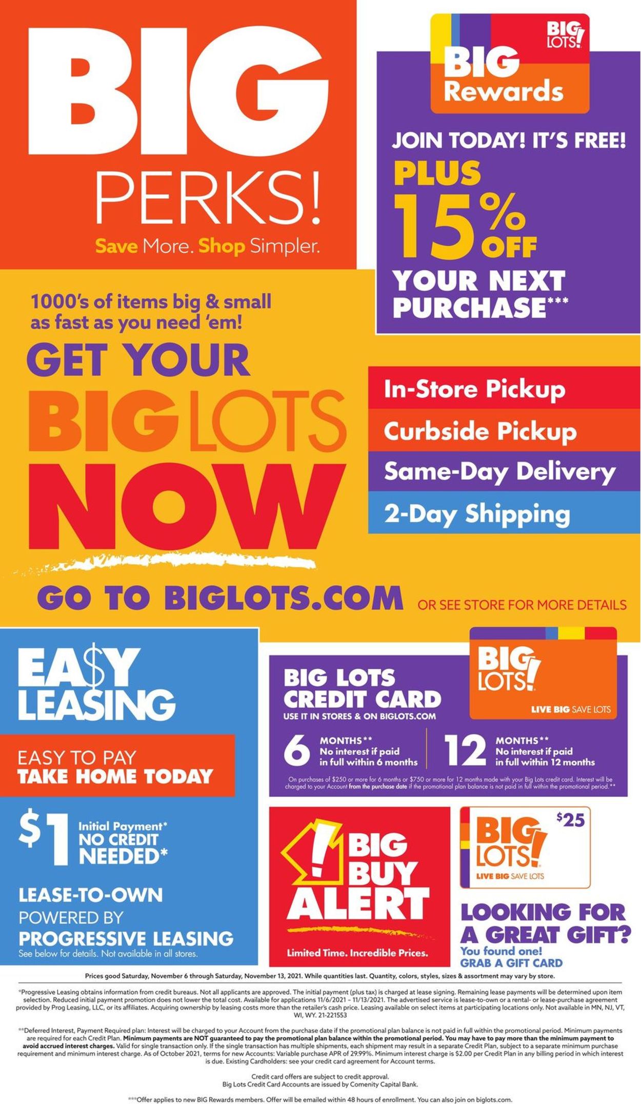 Big Lots HOLIDAY 2021 Weekly Ad Circular - valid 11/06-11/13/2021 (Page 8)