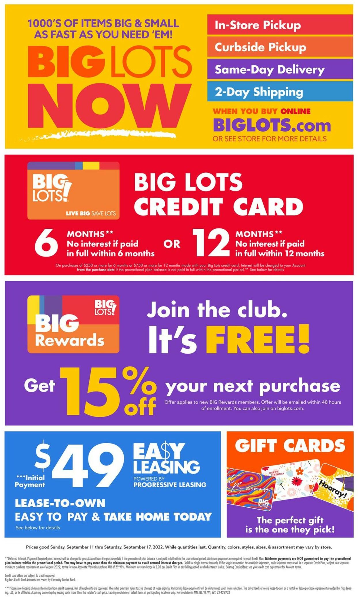 Big Lots Weekly Ad Circular - valid 09/11-09/17/2022 (Page 6)