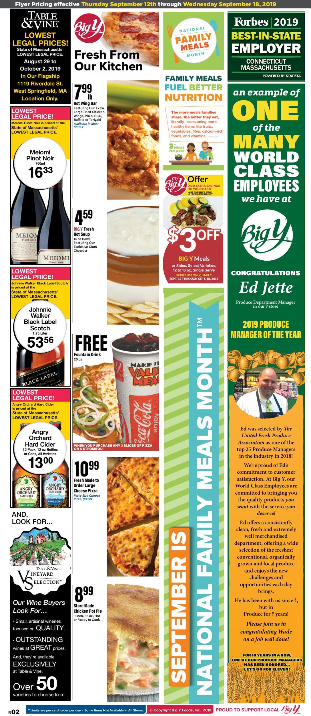 Big Y Weekly Ad Circular - valid 09/12-09/18/2019 (Page 3)