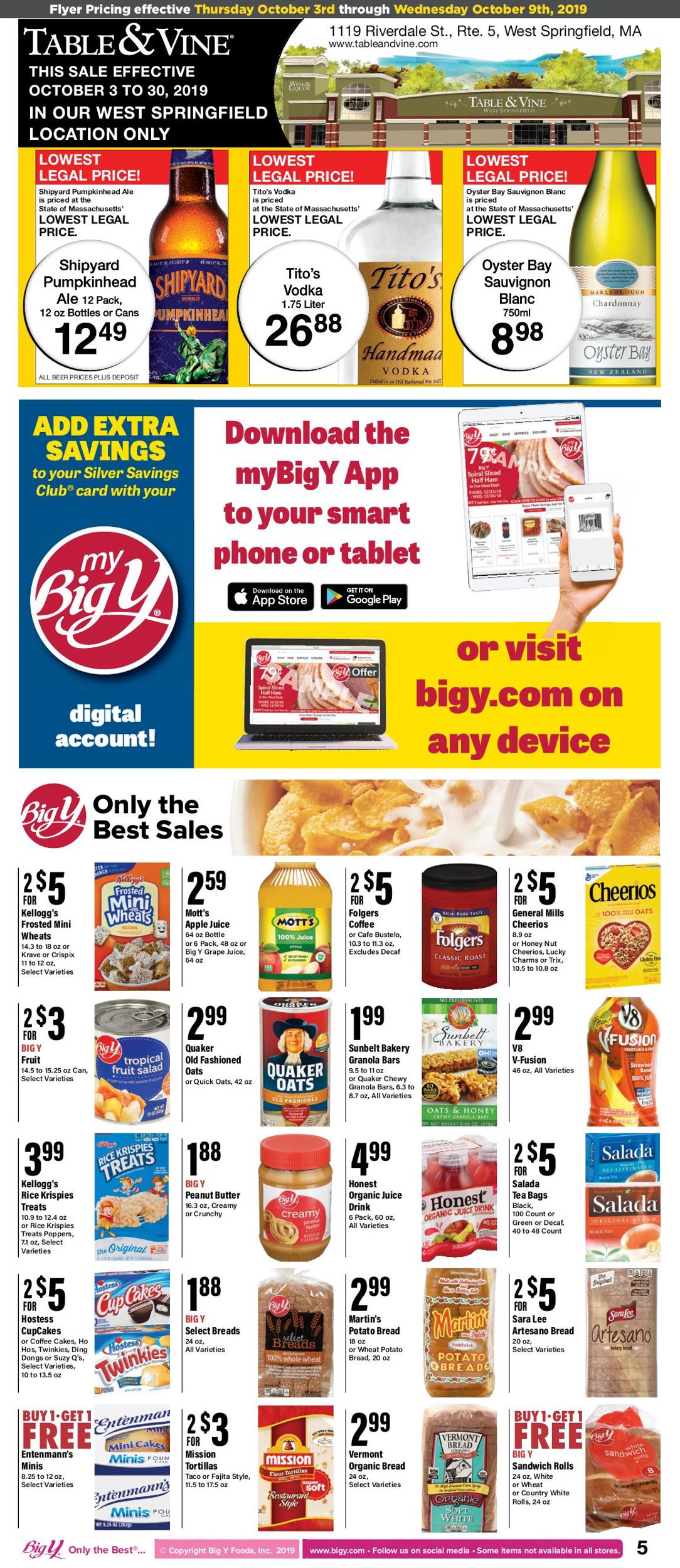 Big Y Weekly Ad Circular - valid 10/03-10/09/2019 (Page 7)