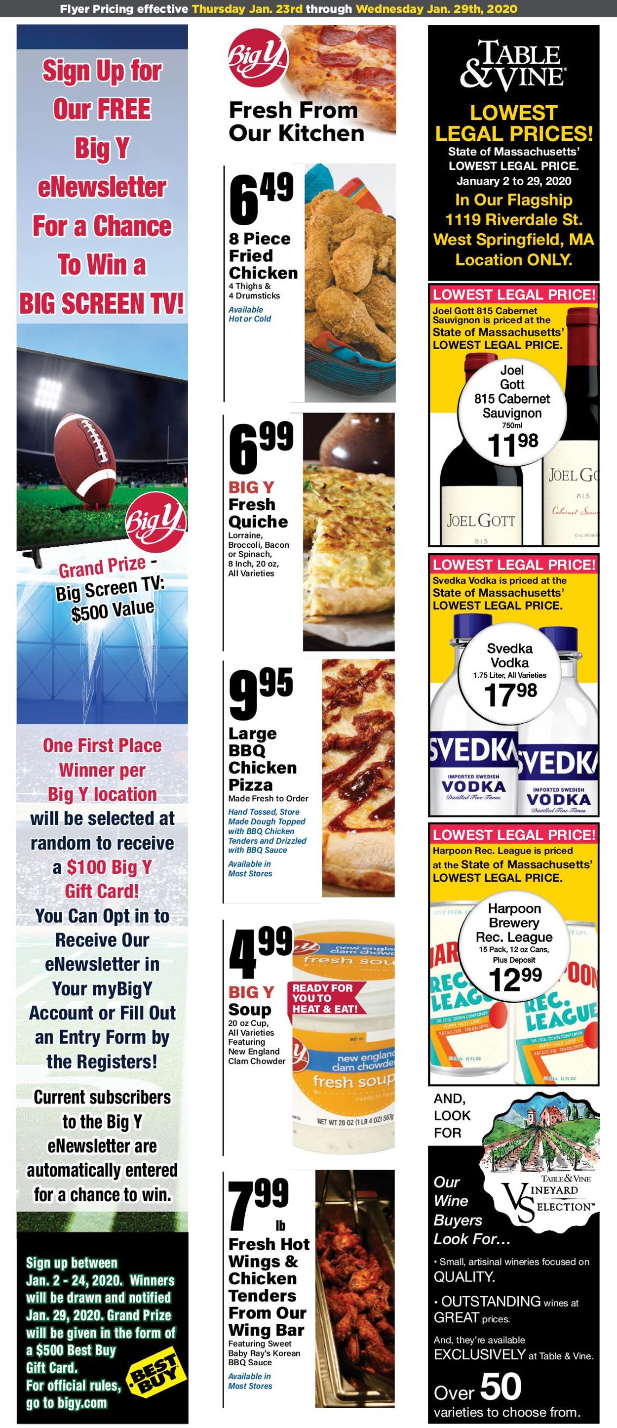 Big Y Weekly Ad Circular - valid 01/23-01/29/2020 (Page 4)