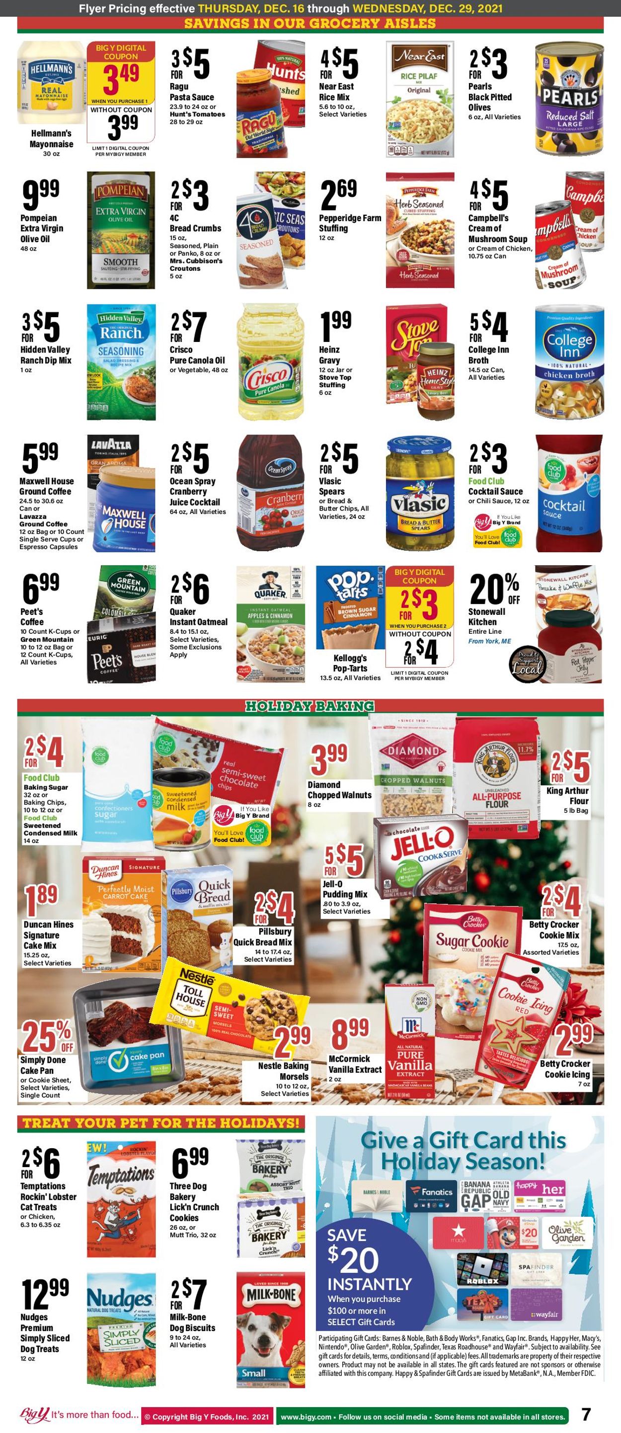 Big Y CHRISTMAS 2021 Weekly Ad Circular - valid 12/16-12/29/2021 (Page 9)