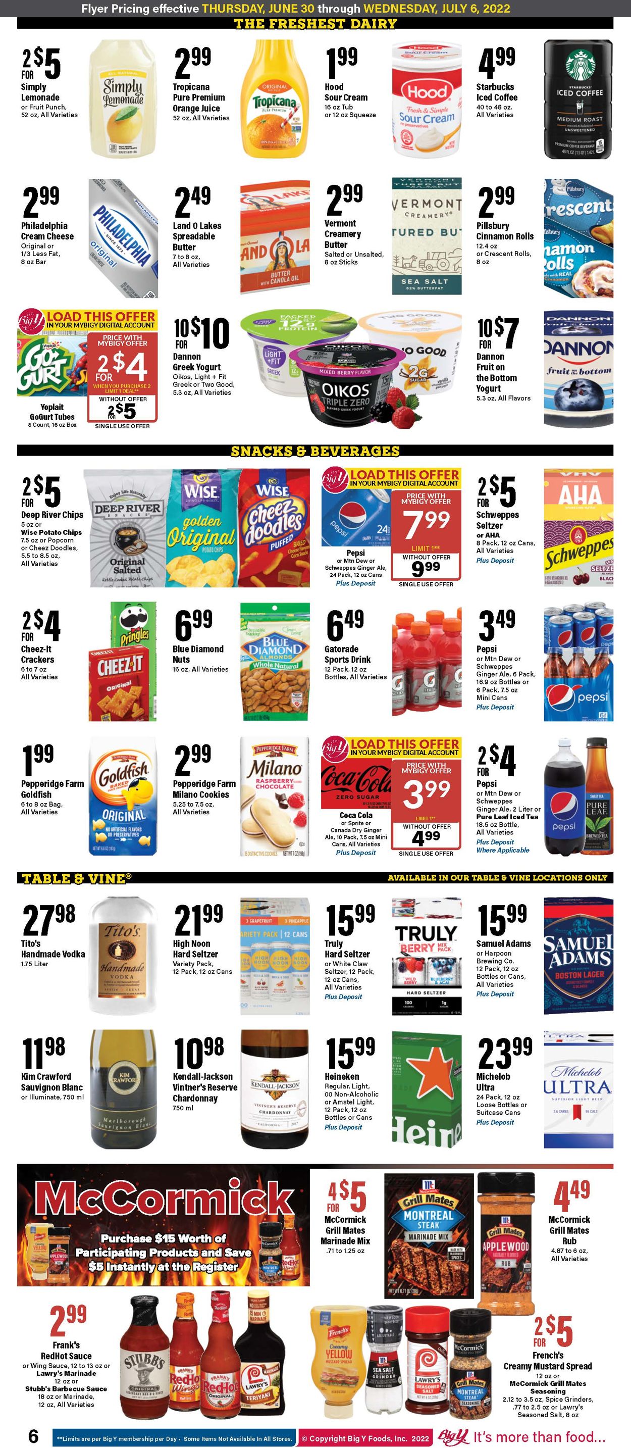 Big Y - 4th of July Sale Weekly Ad Circular - valid 06/30-07/06/2022 (Page 6)