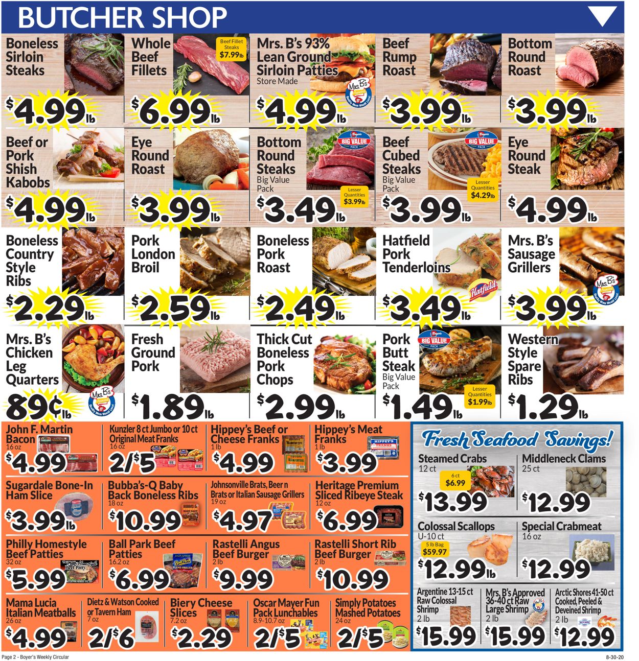Boyer's Food Markets Weekly Ad Circular - valid 08/30-09/05/2020 (Page 4)