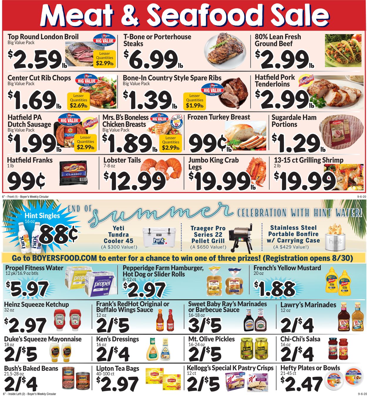 Boyer's Food Markets Weekly Ad Circular - valid 09/06-09/12/2020