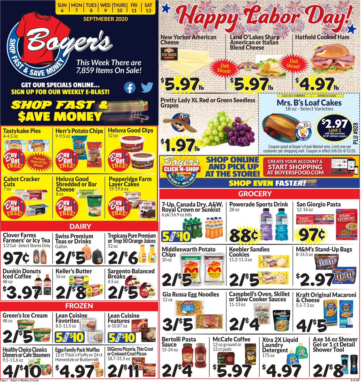 Boyer's Food Markets Weekly Ad Circular - valid 09/06-09/12/2020 (Page 3)