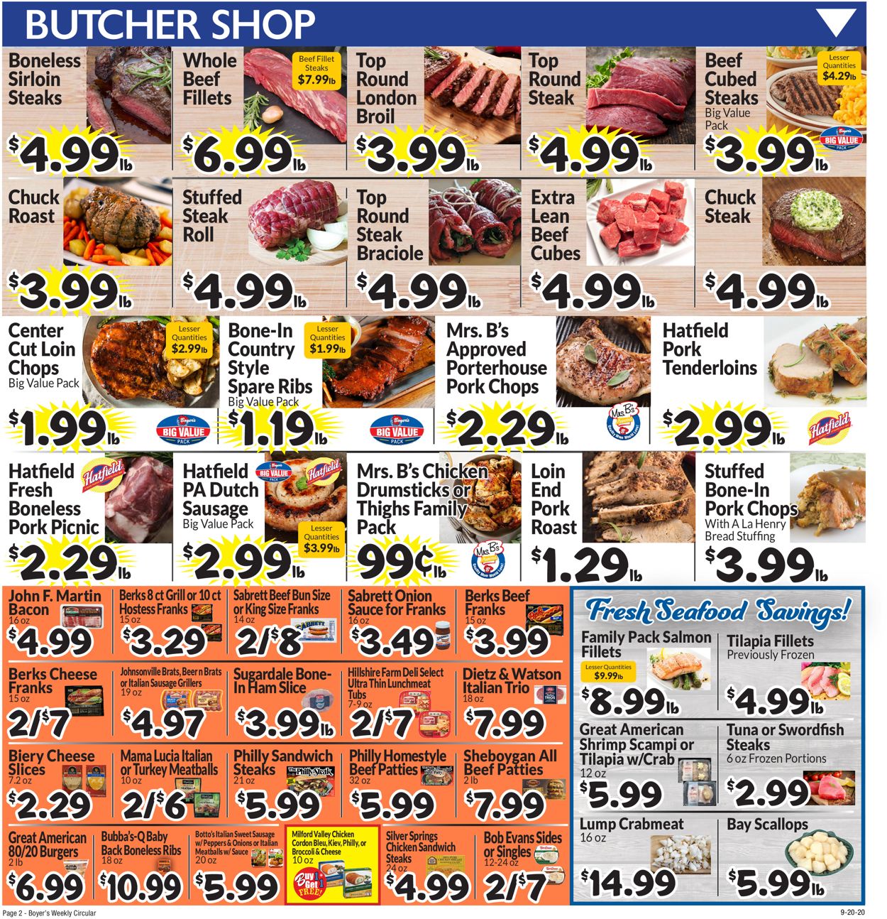 Boyer's Food Markets Weekly Ad Circular - valid 09/20-09/26/2020 (Page 4)